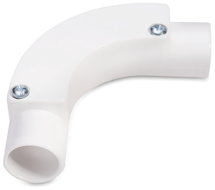 PVC Conduit 25mm Inspection Bends White