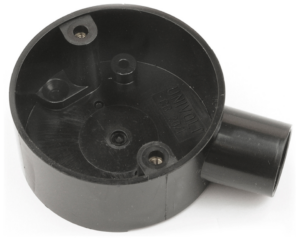 PVC Conduit 20mm Terminal One Way Black