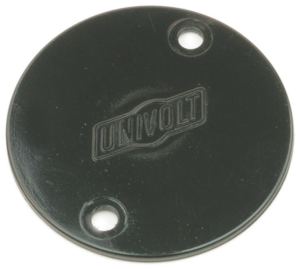 PVC Conduit 66mm Circular Box Lid Black