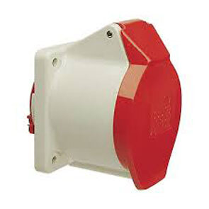 Panel Socket 16A 3P 110V Yellow