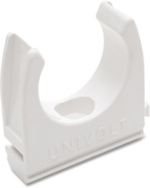 PVC Conduit 25mm Spring ClIP White
