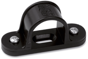 PVC Conduit 20mm Spacer Bar Saddles Black