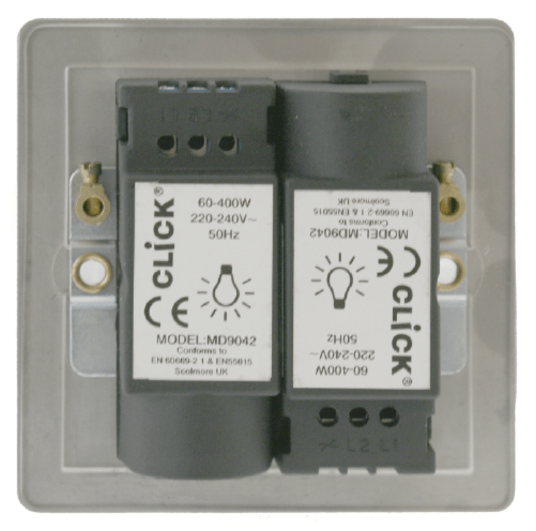 2 Gang 2 Way 400W Dimmer Switch - Image 2