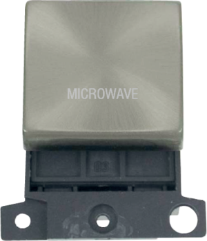 Microwave 20A DP Switch Satin Chrome