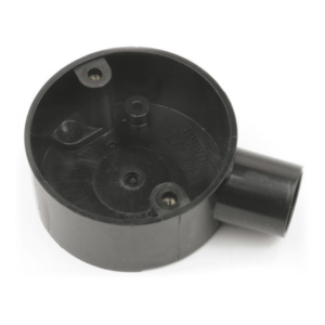 PVC Conduit 25mm Terminal One Way Black