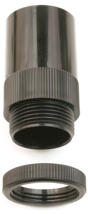 PVC Conduit 25mm Male Adaptors Black