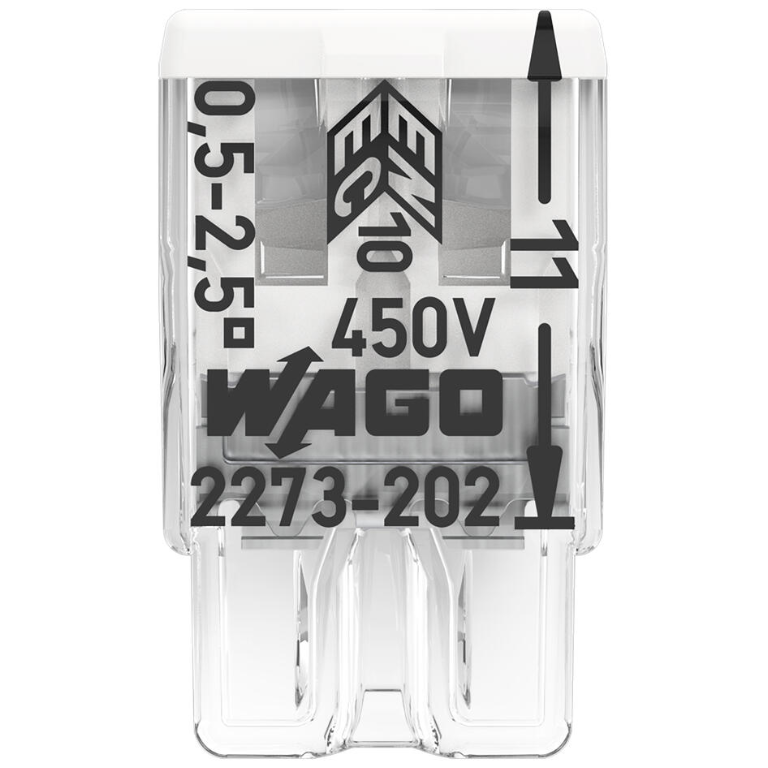 Mini 2.5mm2 Push Wire Connector 2 Pole Box Box Of 100 - Image 4