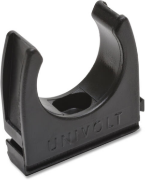PVC 20mm Round Conduit Spring ClIP Black