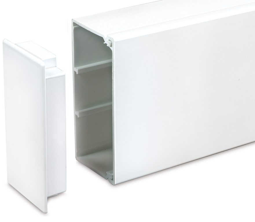 PVC Maxi Trunking End Cap 100X50 Maxi Trunking