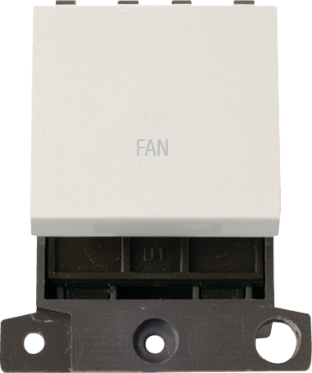 Fan 20A DP Switch -Polar White