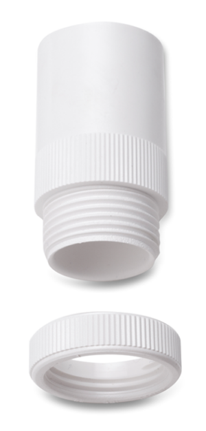 PVC Conduit 25mm Male Adaptors White