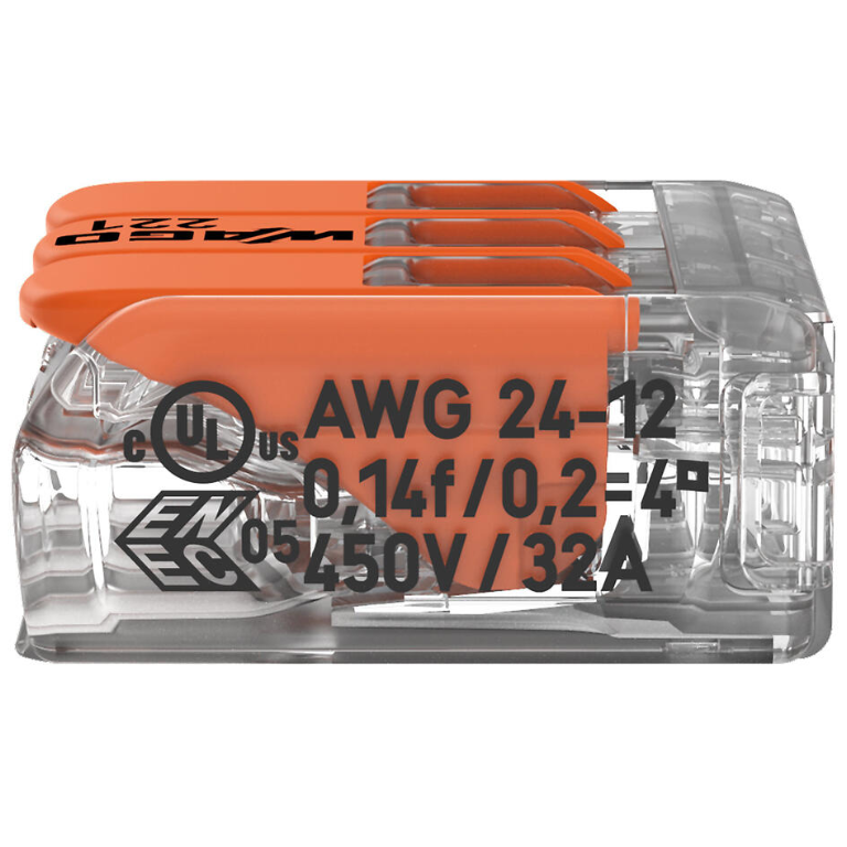4.0mm2 Lever Connector 3 Pole 32A Box 50 - Image 6