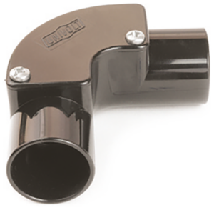PVC Conduit Inspection Elbows 20mm Black