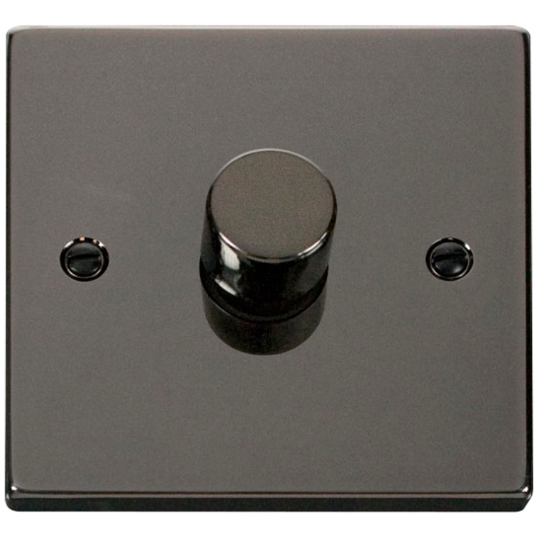 Black Nickel 1 Gang 2 Way 400W Dimmer Switch