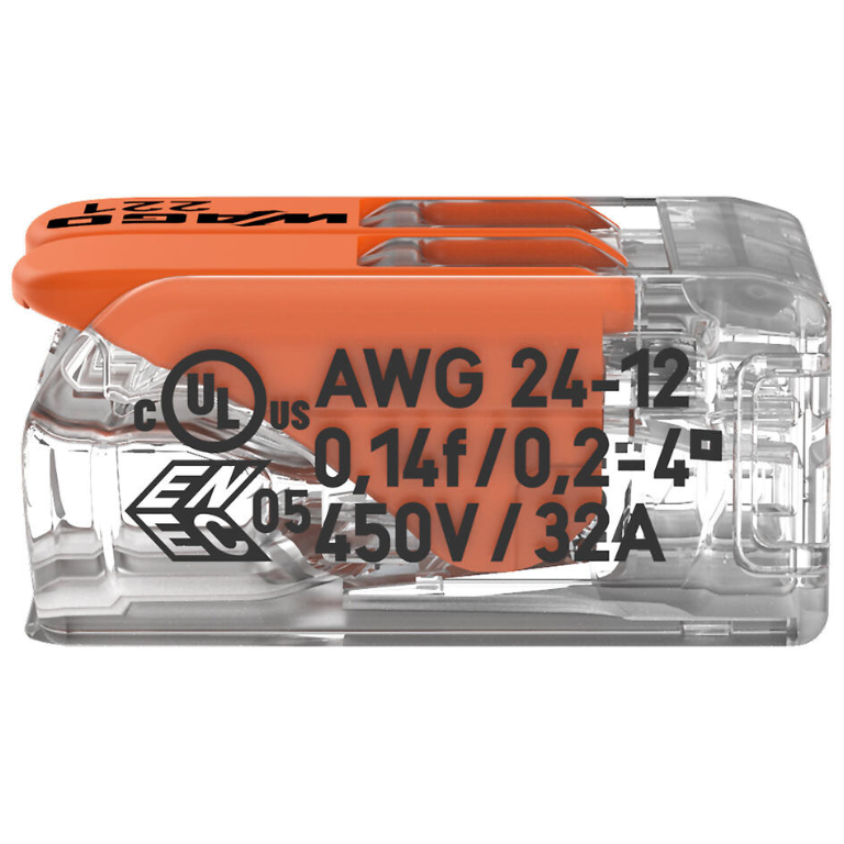 4.0mm2 Lever Connector 2 Pole 32A Box 100 - Image 6