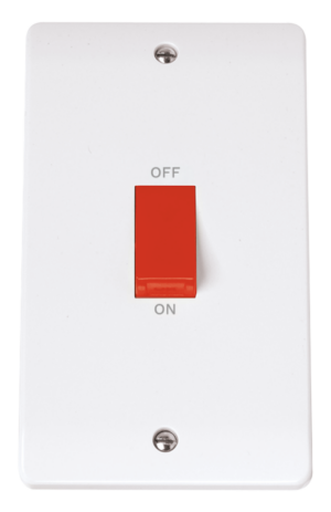 45A 2 Gang Single Cooker Switch