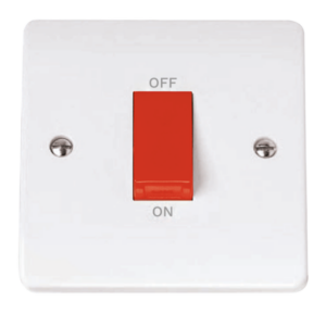 45A 1 Gang Single Cooker Switch