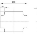 Gewiss GW44616 Mounting Plate 240x190mm