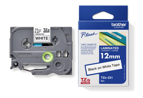 Brother TZE231 Labelling Tape 12mmx8m