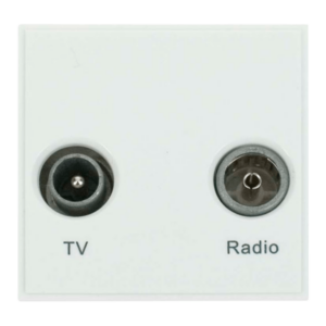 Click MM420WH Socket TV FM Whi