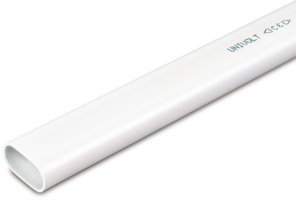 U/Volt UFR25 Oval Conduit 25mmx3m White