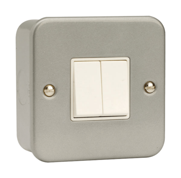 Click CL012 Switch 2G 2W & Box 10A Mclad