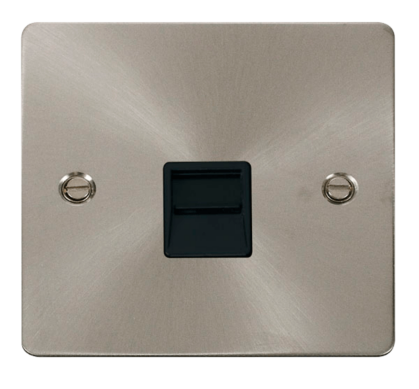Click FPBS125BK Socket Tel SecondSgl