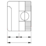 Gewiss GW27041 Enclosure 66x82x65mm