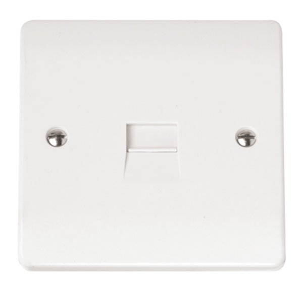 Click CMA124 Socket Tel Second Sgl Whi