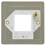 Click FPBS402BK Frontplate 1G 2Aperture