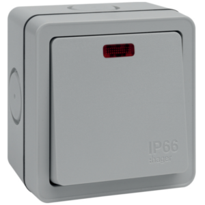 Hager WXPDP84 Switch 1G 1Way DP 20AX