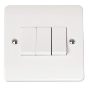 Click CMA013 Plateswitch 3G 2W 10A Whi