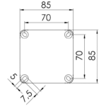 Wiska 10060611 Box 308/5 White IP67