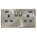Click VPSC580GY Socket 2G Swd & USB 13A