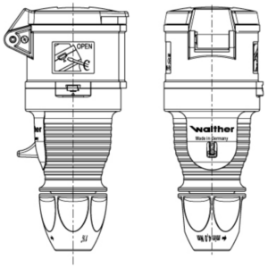 Walther 310304 Coupler 16A 110/130V