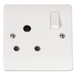 Click CMA034 Socket 1G Switched 15A Whi