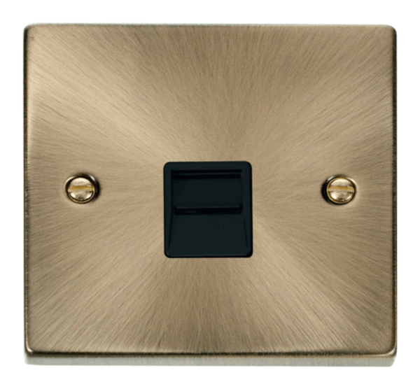 Click VPAB120BK Socket Tel Master Sgl AB