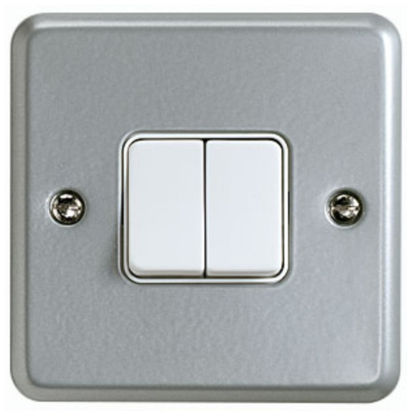 MK K3592ALM Switch 2 Gang 2 Way SP 10A