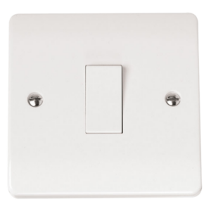 Click CMA025 Plateswitch 1G Int 10A Whi