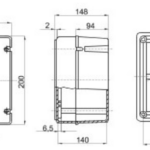 Gewiss GW44217 Junction Box 190x140x140