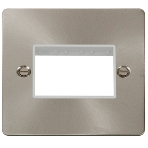Click FPBS403WH Frontplate 1G 3Aperture