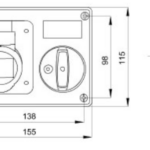 Gewiss GW66004 Socket 16A 220V 2P+E