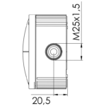 Wiska 10061778 Box 607/5 Grey IP67