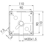 Wiska 10061778 Box 607/5 Grey IP67