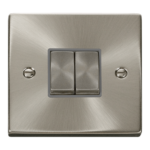 Click VPSC412GY Plateswitch 2G 2W 10A SC