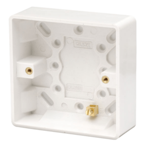 Click CMA081 Pattress 1Gang 25mm Whi