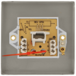 Click VPSC125BK Socket Tel Second Sgl SC