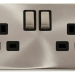 Click VPSC536BK Socket DP 2G Swd 13A