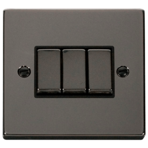 Click VPBN413BK Plateswitch 3G 2W 10A BN