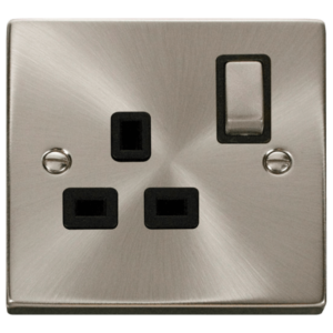 Click VPSC535BK Socket DP 1G Swd 13A